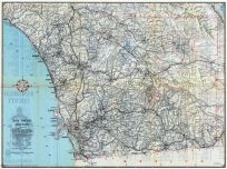 San Diego County 1948 Road Map, San Diego County 1948 Road Map